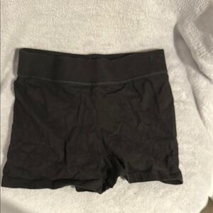 Hanes Black Shorts with Elastic Waistband Size 7-8